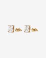 Radiant Cut Lab Grown Diamond Stud Earrings UAE