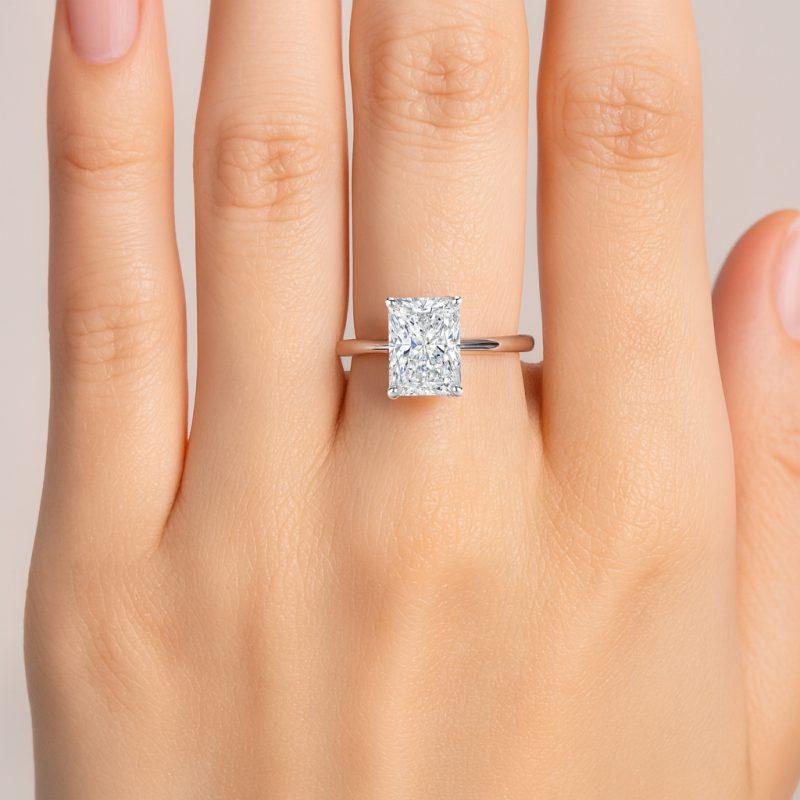 Radiant lab diamond ring Dubai