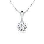 Round Lab diamond pendant Dubai