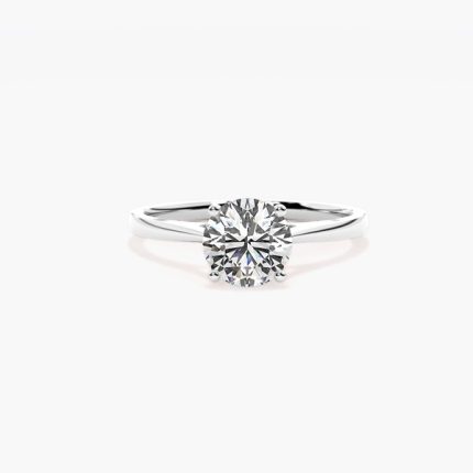 Round lab diamond ring Dubai