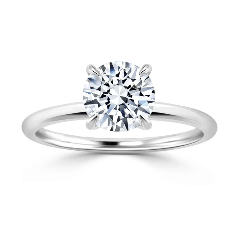 Round diamond Solitaire ring Dubai