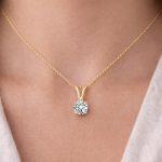 Solitaire Lab grown Diamond Pendant Dubai