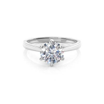 Solitaire lab diamond ring