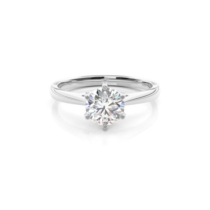 Lab Solitaire diamond ring Dubai