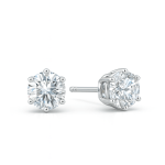 Stud earrings with lab diamonds