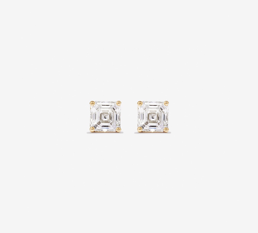 Asscher Cut Diamond Stud Earrings Asscher Cut Diamond Stud Earrings