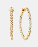 Big Diamond Hoop Earrings Dubai