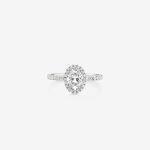 Oval Cut Diamond Halo Ring Dubai