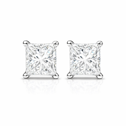Princess Diamond Stud Earrings Dubai