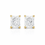 Radiant Cut Diamond Stud Earrings Dubai