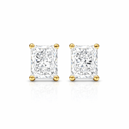 Radiant Cut Diamond Stud Earrings Dubai