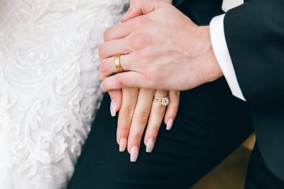 Lab grown diamond wedding rings
