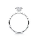 Solitaire diamond ring side