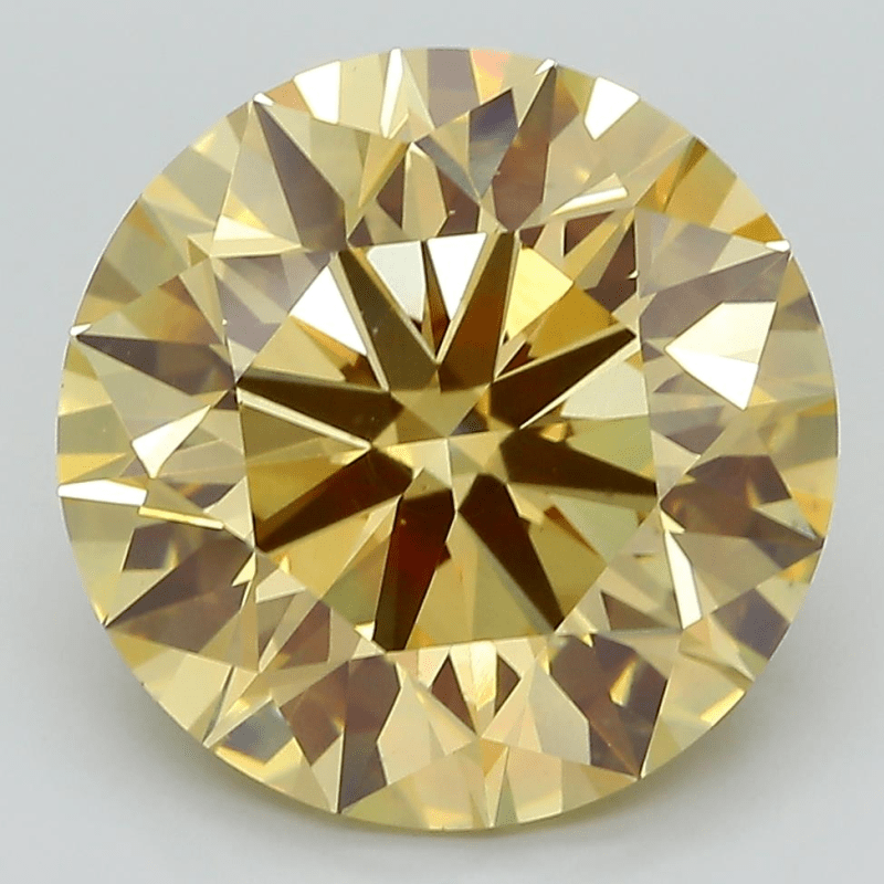 6.84 carat round Yellow Lab Grown Diamond Dubai