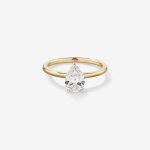 1 carat pear diamond ring Dubai