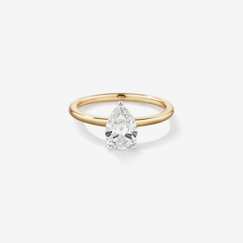 1 carat pear diamond ring Dubai