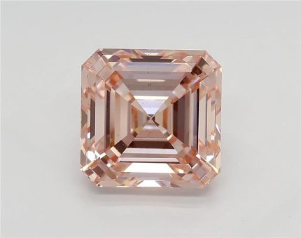 2.91 Carat Asscher Pink Lab Grown Diamond