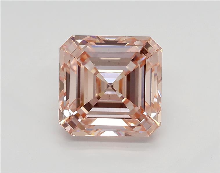 2.91 Carat Asscher Pink Lab Grown Diamond 2.91 Carat Asscher Pink Lab Grown Diamond