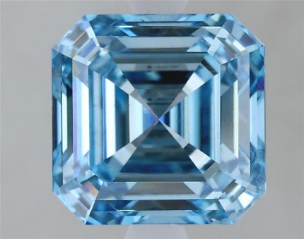3 Carat Asscher Blue Lab Grown Diamond Dubai