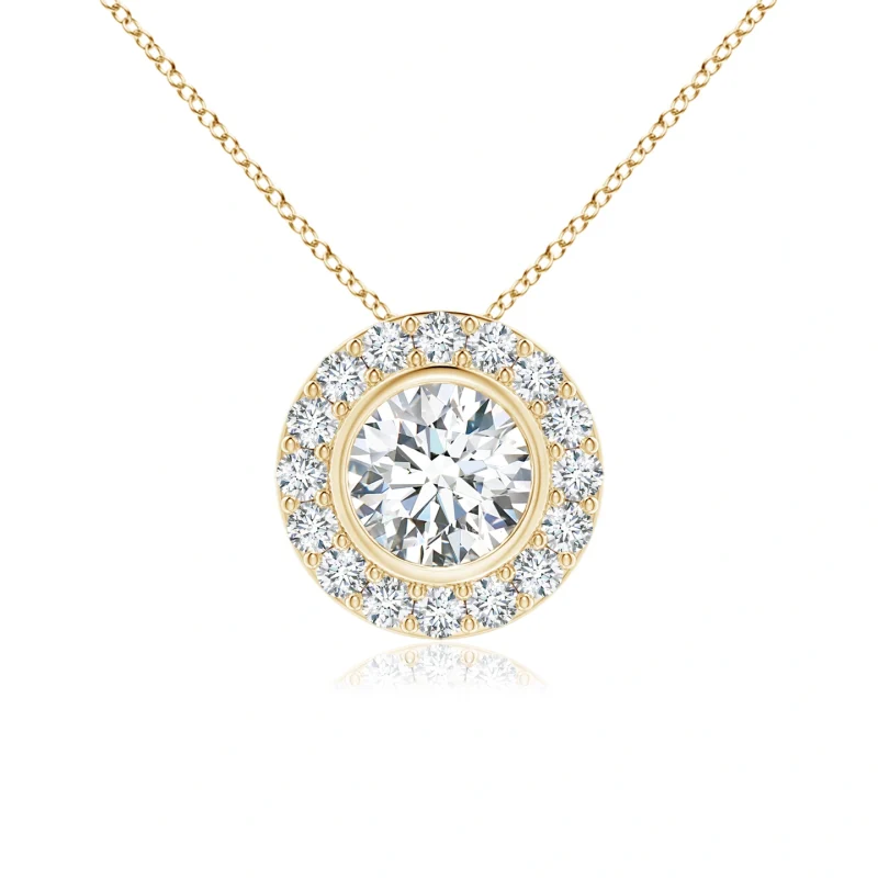 Diamond Halo Pendant Dubai