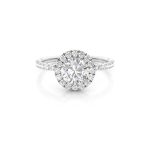 Diamond ring With Halo Dubai