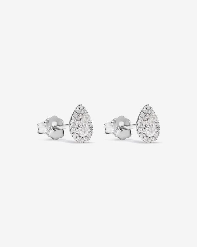 Pear Lab Diamond Halo Studs Dubai
