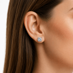 Round Lab diamond studs UAE