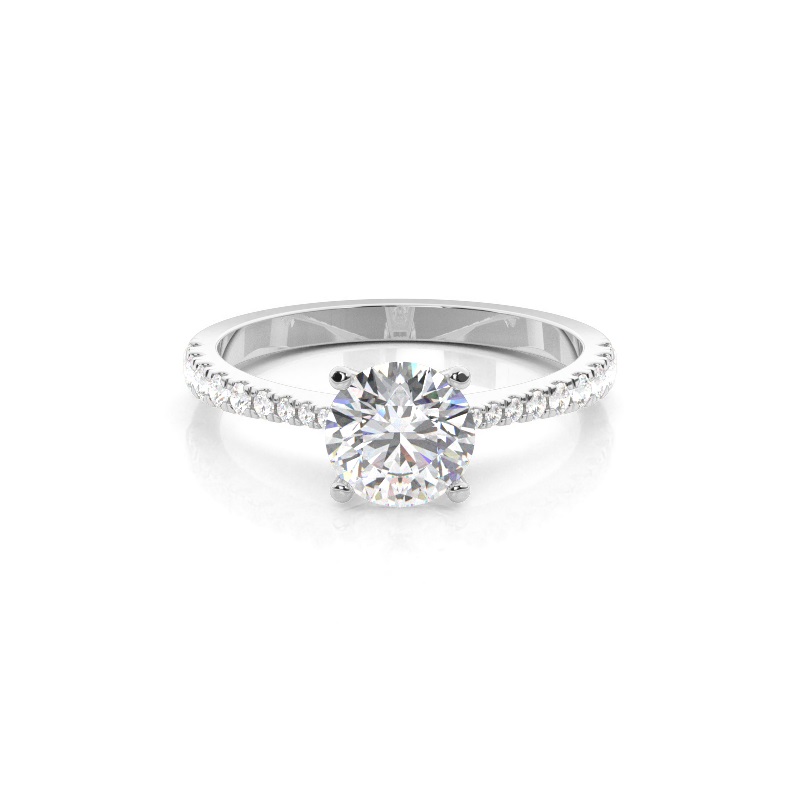 Shoulder setting diamond ring Dubai Shoulder setting diamond ring Dubai