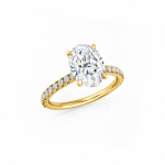 Custom Oval Lab Diamond Engagement Ring