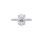 Oval Lab Diamond Engagement Ring Dubai