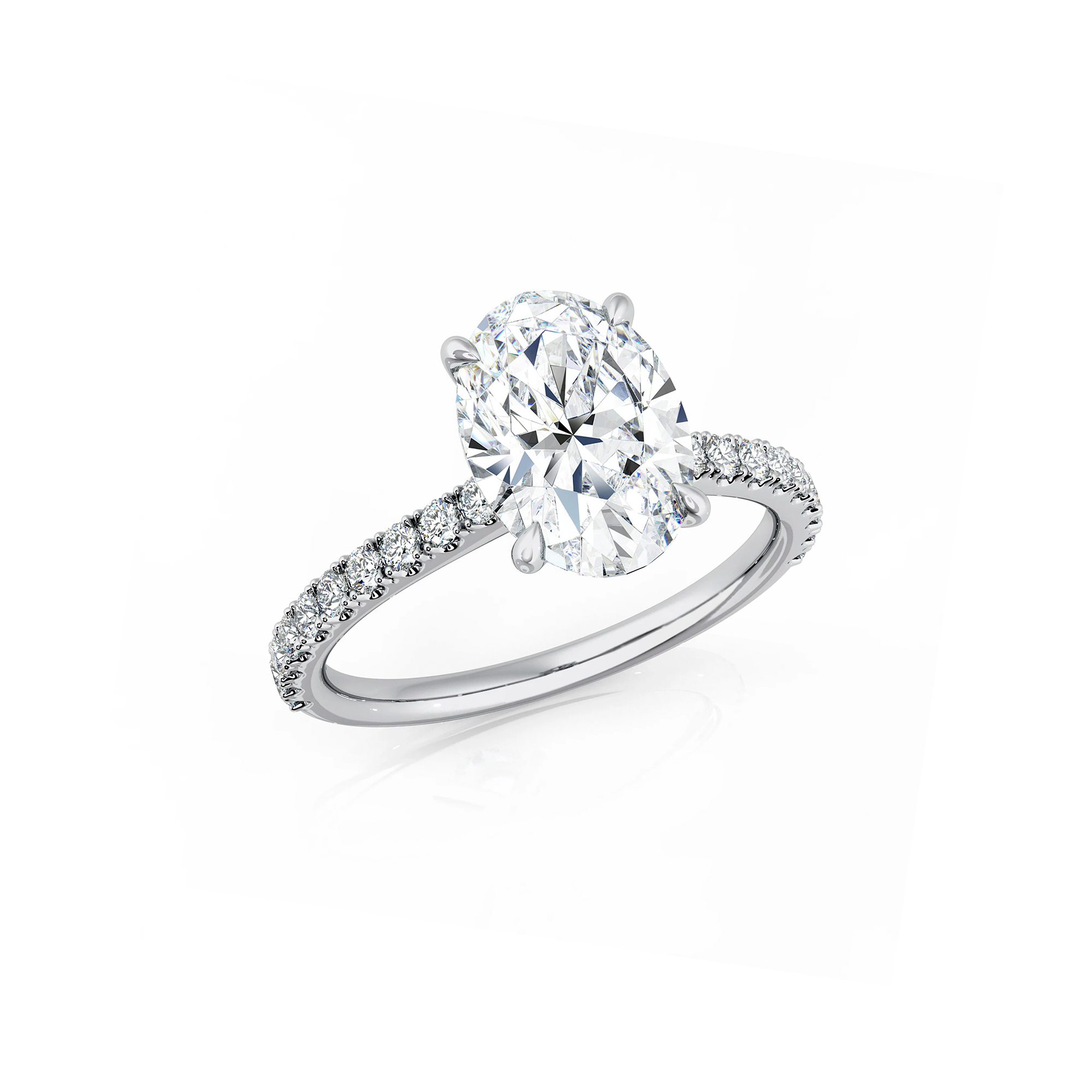 Oval Lab Diamond Engagement Ring Dubai Oval Lab Diamond Engagement Ring Dubai