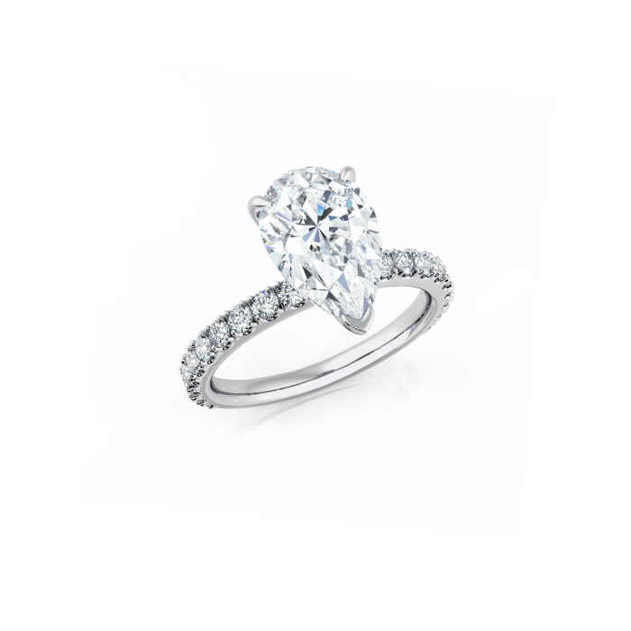 Pear Shape Diamond Engagement Ring