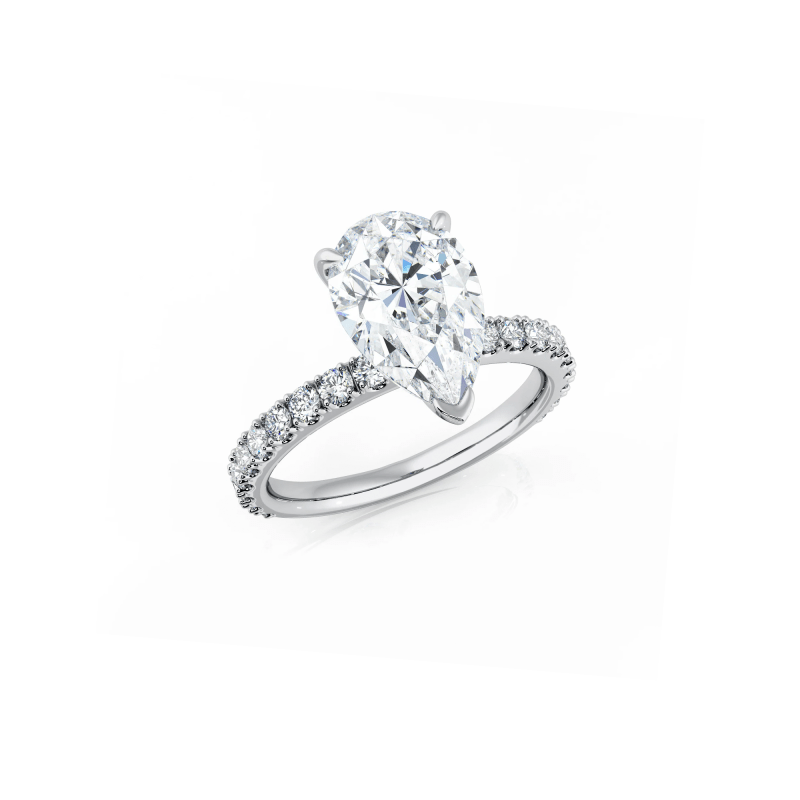 Pear Shape Diamond Engagement Ring