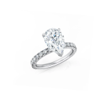 Pear Shape Lab Diamond Engagement Ring Dubai
