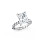 Radiant Cut Lab Diamond Engagement Ring Dubai