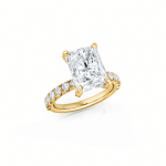 Radiant Cut Lab Diamond Engagement Ring Dubai UAE