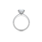 Round Diamond Engagement Ring With Side diamonds UAE