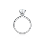 Round Lab Diamond Hidden Halo Ring UAE