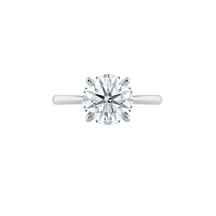 Solitaire Round Lab Diamond ring Dubai