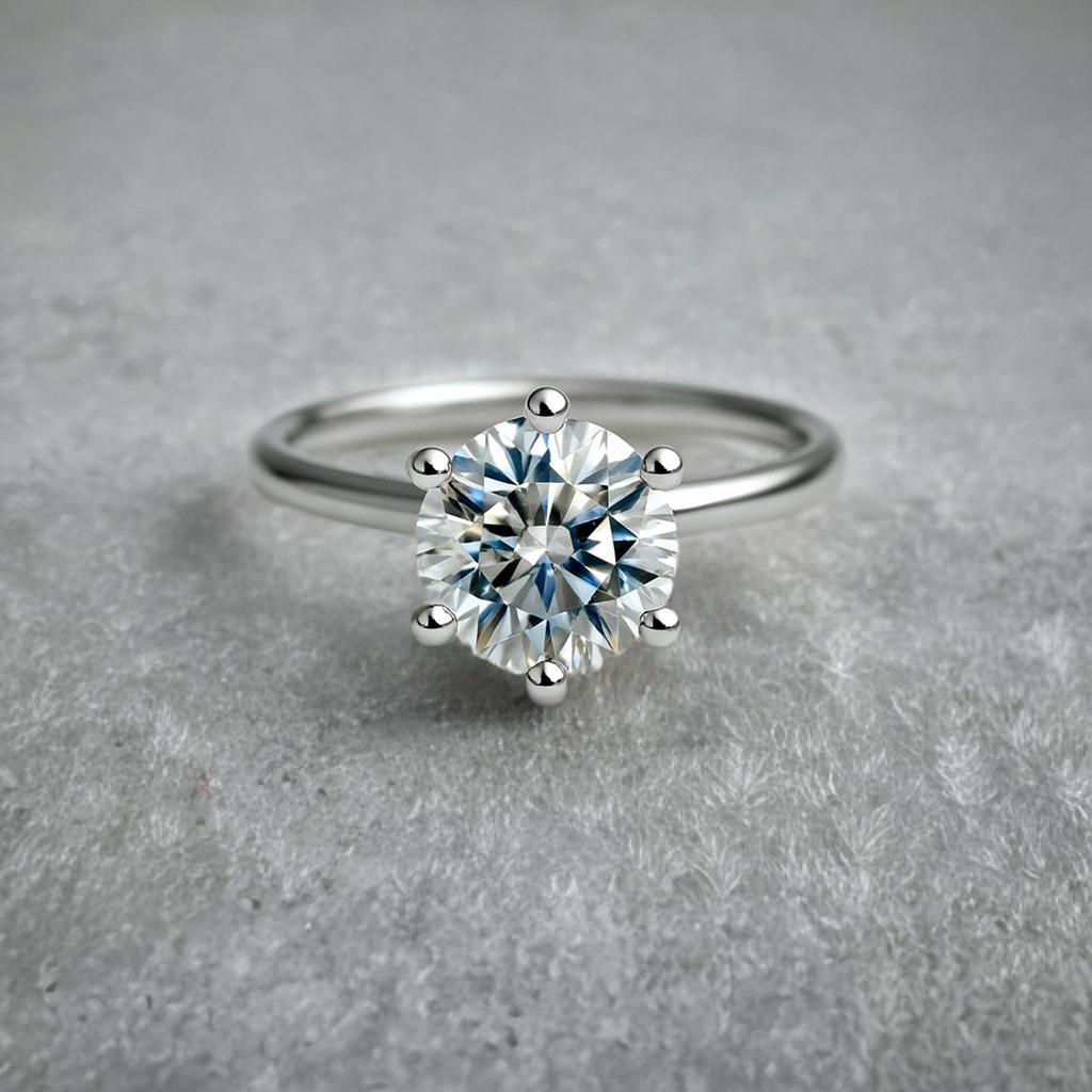 1 carat round lab grown diamond ring 1 carat round lab grown diamond ring