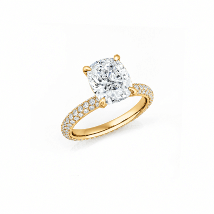 Cushion Cut Lab Diamond Engagement Ring