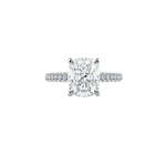 Cushion Cut Lab Diamond Engagement Ring Dubai