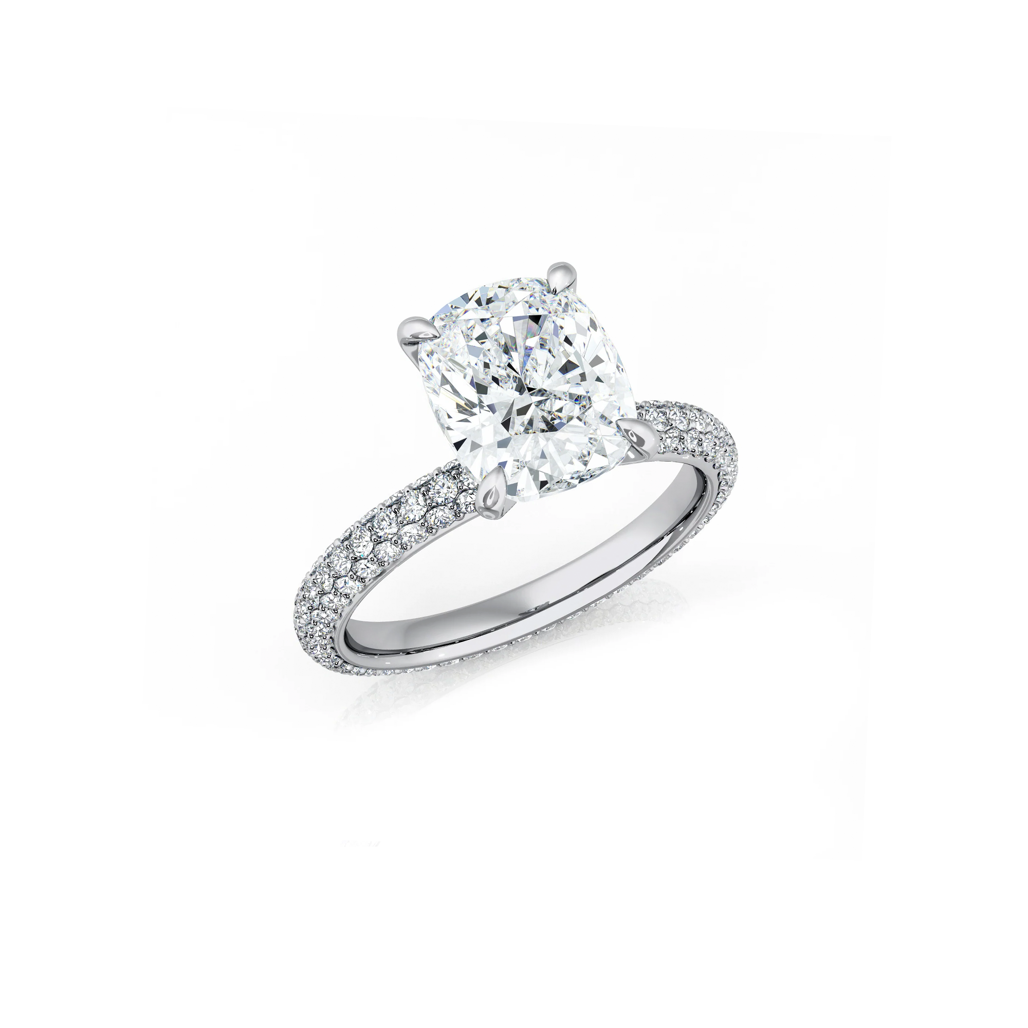 Cushion Cut Lab Diamond Engagement Ring Cushion Cut Lab Diamond Engagement Ring Dubai