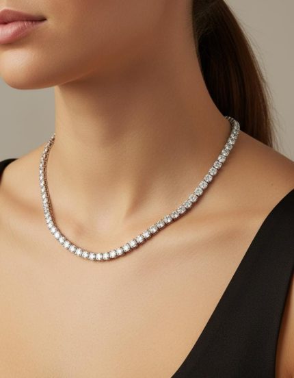 Lab grown Diamond Tennis necklace Dubai