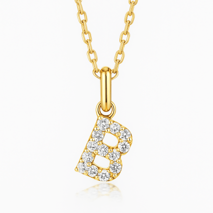 B Letter Pendant