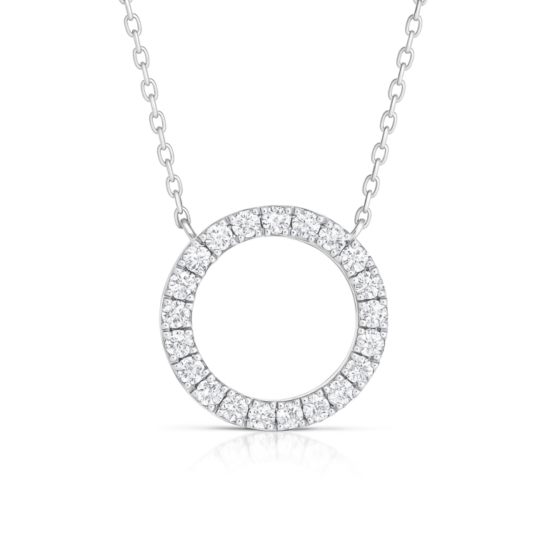 Circle Diamond Pendant