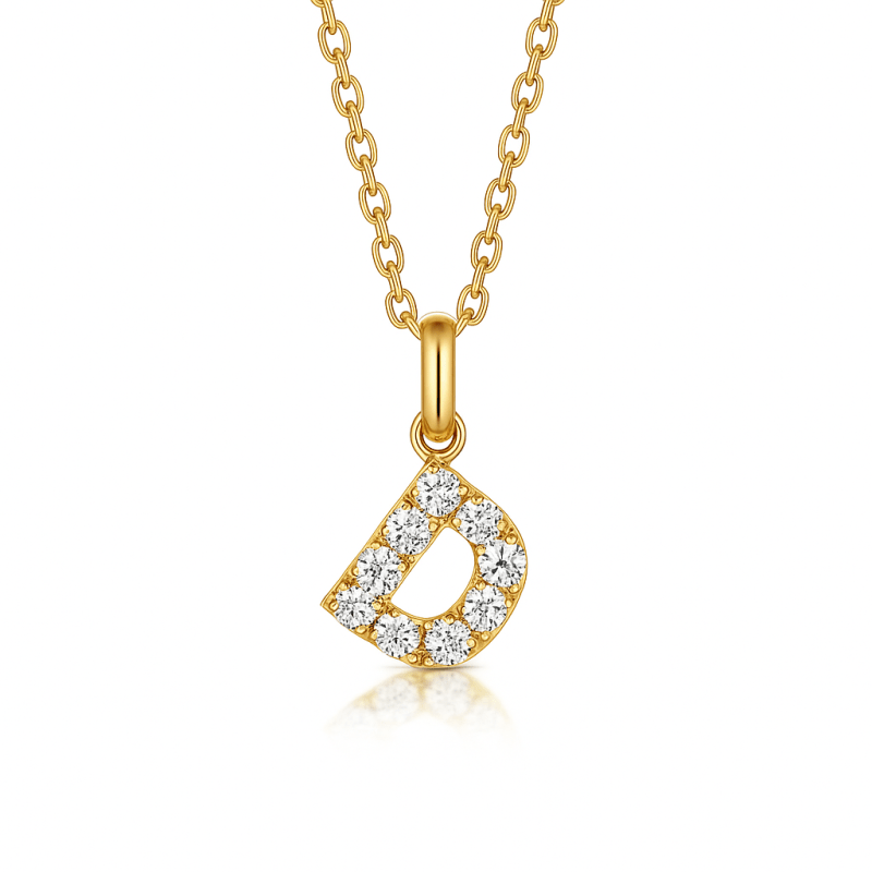 D Letter Pendant