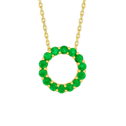 Emerald Circle Pendant