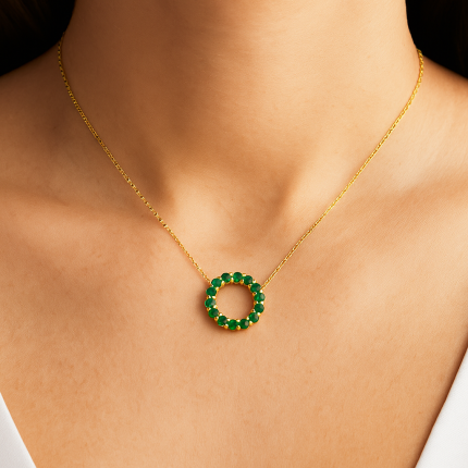 Emerald Circle Pendant Dubai