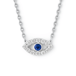 Evil Eye Blue Sapphire Pendant